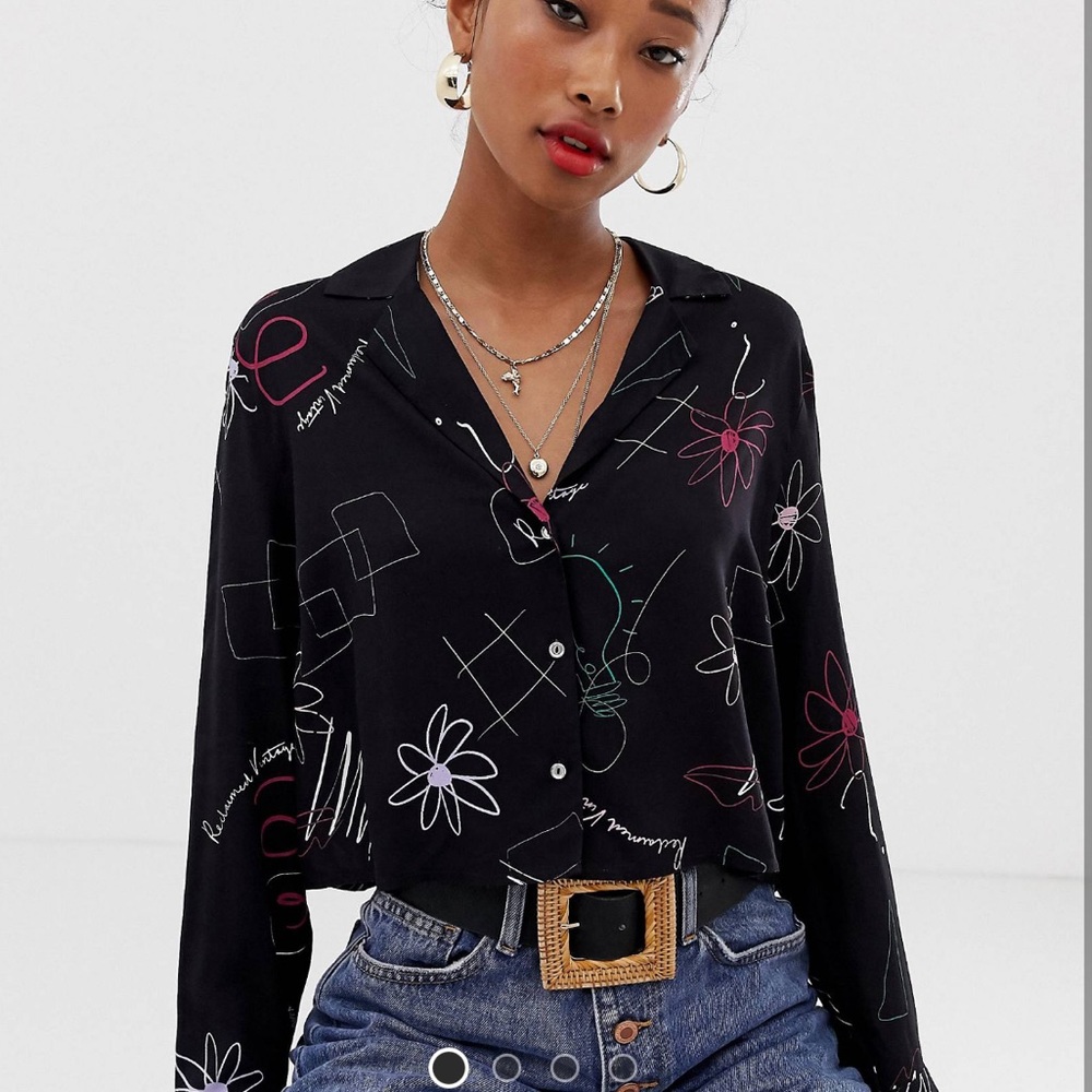 Reclaimed vintage crop shirt